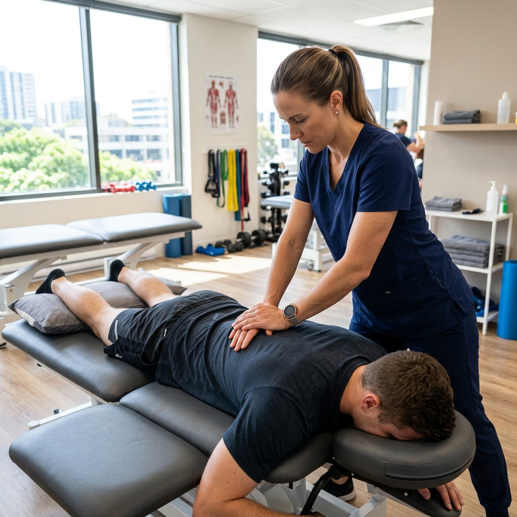 Manual Therapy Session at Vitality Clinic
